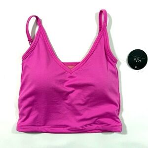 New Klassy Network V Neck Strappy Brami Tank Pink
